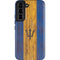 Barbados Flag Dark Wood Galaxy S22 Pro Case